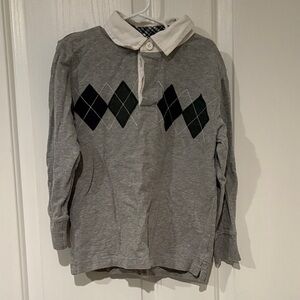 Gymboree Gray Argyle Kids Shirt